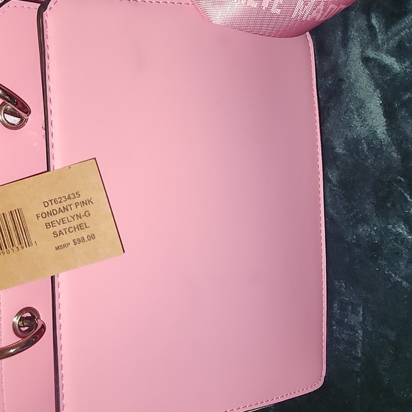 Steve Madden Fonda Pink Rhinestone Satchel Bag Crossbody NWT - Picture 8 of 8